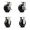 Service Caster 8 Inch Extra Heavy Duty Phenolic Wheel Swivel Caster Brakes 2 Rigid SCC, 2PK SCC-KP92S830-PHR-SLB-2-R-2 - alternate 5